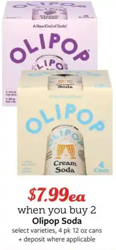 Fareway Olipop soda offer