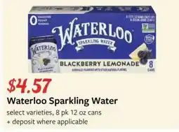 Fareway Waterloo sparkling water offer