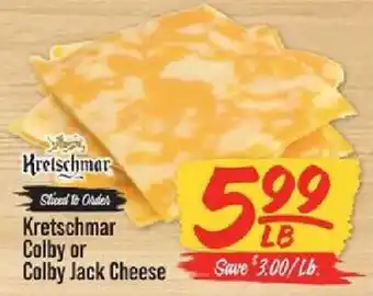 IGA Kretschmar Colby or Colby Jack Cheese offer