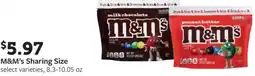 Fareway M&m's sharing size offer