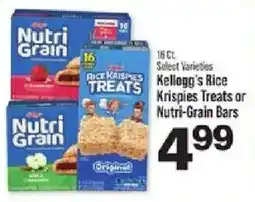 IGA Kellogg's Rice Krispies Treats or Nutri-Grain Bars offer