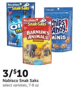 Fareway Nabisco Snak Saks offer