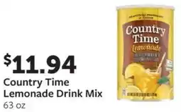 Fareway Country time lemonade drink mix offer