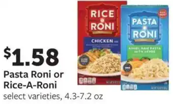 Fareway Pasta roni or rice a roni offer