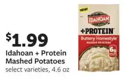 Fareway Idahoan + protein mashed MASHED POTATOES offer
