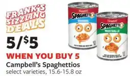 Fareway Campbell's spaghettios offer