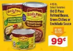 IGA Old El Paso Refried Beans, Green Chilies or Enchilada Sauce offer