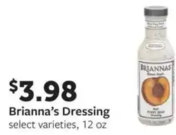 Fareway Brianna's dressing offer