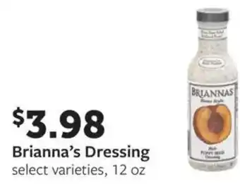 Fareway Brianna's dressing offer