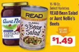 IGA READ Bean Salad or Aunt Nellie's Beets offer