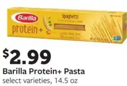 Fareway Barilla Protein+ Pasta offer