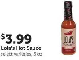 Fareway Lola's Hot Sauce offer