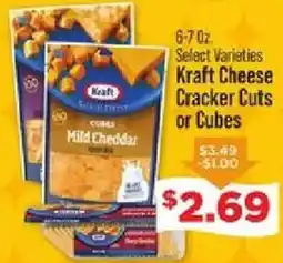 IGA Kraft Cheese Cracker Cuts or Cubes offer