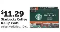Fareway Starbucks coffee k-cup pods offer