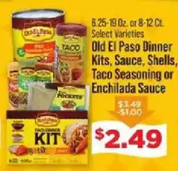 IGA Old El Paso Dinner Kits Sauce Shells Taco Seasoning or Enchilada Sauce offer