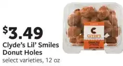 Fareway Clyde's lil' smiles donut holes offer
