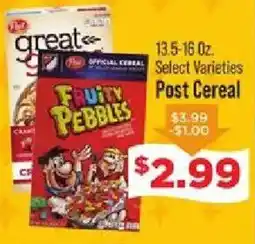 IGA Post Cereal offer