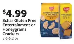 Fareway Schar gluten free entertainment or honeygrams crackers offer