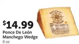 Fareway Ponce de león manchego wedge offer