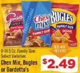IGA Chex Mix Bugles or Gardetto's offer