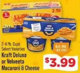 IGA Kraft Deluxe or Velveeta Macaroni & Cheese offer