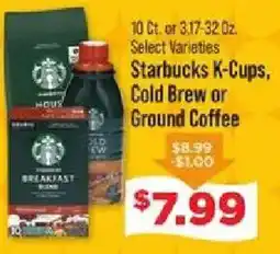 IGA Starbucks K-Cups, Cold Brew or Ground Coffee offer