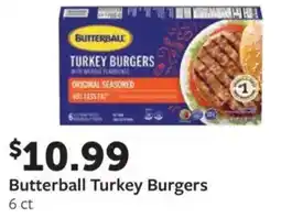 Fareway Butterball turkey burgers offer