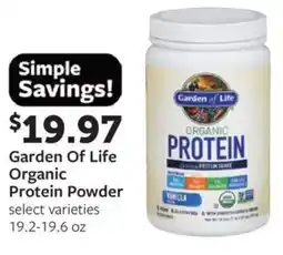 Fareway Garden of life organic protein powder offer