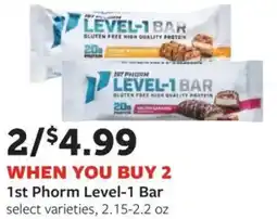 Fareway 1st phorm level-1 bar offer