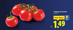 Lidl tomatoes on the vine offer