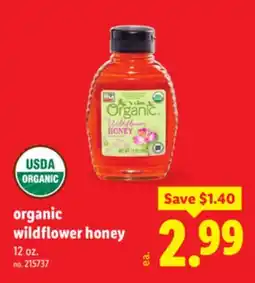Lidl organic wildflower honey offer