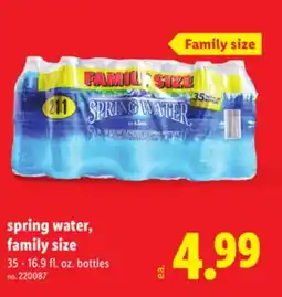 Lidl Spring water, family size offer
