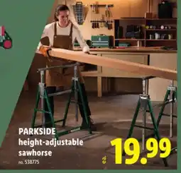 Lidl PARKSIDE height-adjustable sawhorse offer