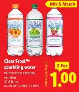 Lidl Clear Frost sparkling water offer