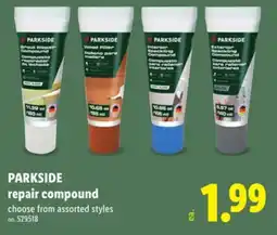 Lidl PARKSIDE repair compound offer