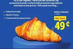 Lidl Lidl Butter croissant offer