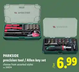 Lidl PARKSIDE precision tool / Allen key set offer