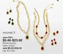 JC Penney Monet jewelry offer