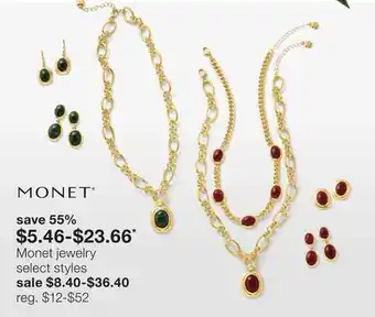 JC Penney Monet jewelry offer
