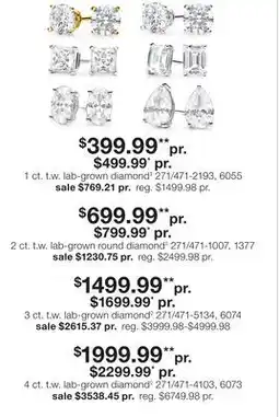 JC Penney 1 ct. t.w. lab-grown diamond‡ offer