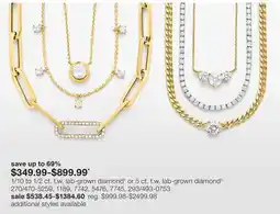 JC Penney 1/10 to 1/2 ct. t.w. lab-grown diamond‡ or 5 ct. t.w. lab-grown diamond§ offer