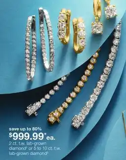 JC Penney 2 ct. t.w. lab-grown diamond‡ or 5 to 10 ct. t.w. lab-grown diamond§ offer