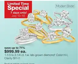 JC Penney 1-1/3 to 2-1/4 ct. t.w. lab-grown diamond‡ offer