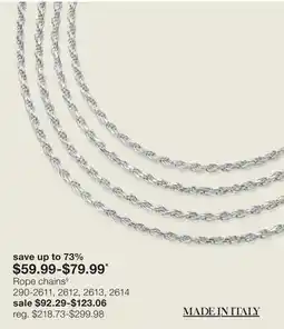 JC Penney Rope chains§ offer