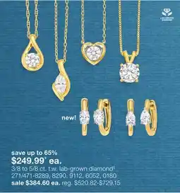 JC Penney 3/8 to 5/8 ct. t.w. lab-grown diamond§ offer