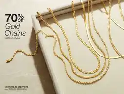 JC Penney Gold Chains offer