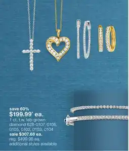 JC Penney 1 ct. t.w. lab-grown diamond offer
