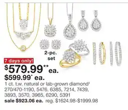 JC Penney 1 ct. t.w. natural or lab-grown diamond‡ offer