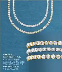 JC Penney 10 ct. t.w. lab-grown diamond‡ offer
