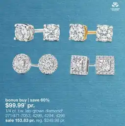 JC Penney 1/4 ct. t.w. lab-grown diamond§ offer
